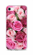TopQ iPhone SE 2020 silicone Pink rosettes 58723 - Phone Cover