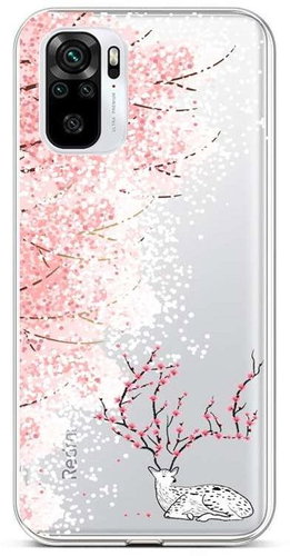TopQ Xiaomi Redmi Note 10 silicone Blooming Deer 59028 - Phone Cover - Main image