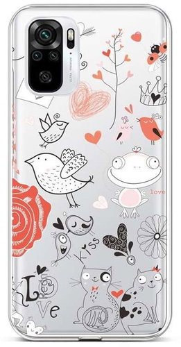 TopQ Xiaomi Redmi Note 10 silicone Funny 59017 - Phone Cover - Main image