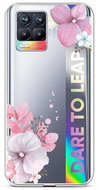 TopQ Realme 8 silicone Violet Blossom 58762 - Phone Cover