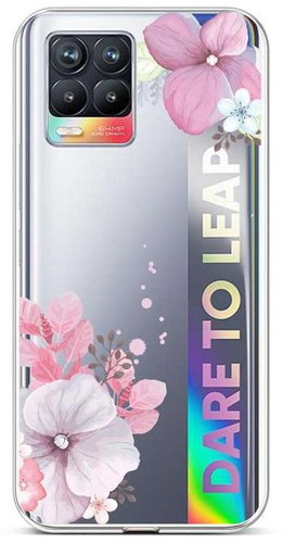 TopQ Realme 8 silicone Violet Blossom 58762 - Phone Cover - Main image