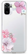 TopQ Xiaomi Redmi Note 10 silicone Violet Blossom 59029 - Phone Cover