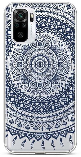 TopQ Xiaomi Redmi Note 10 silicone Navy Mandala 59043 - Phone Cover - Main image