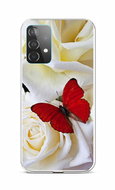 TopQ Samsung A52 silicone Red butterfly 58679 - Phone Cover