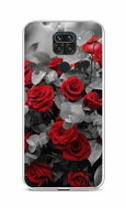 TopQ Xiaomi Redmi Note 9 silicone Red rose mix 58965 - Phone Cover