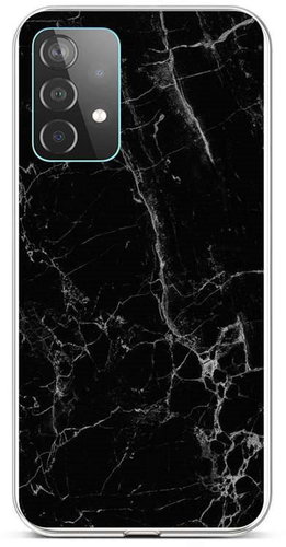 TopQ STYLE Samsung A52 silicone Marble black 58586 - Phone Cover - Main image