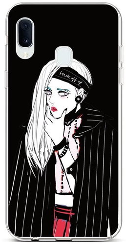TopQ Samsung A20e silicone Dark Girl 42532 - Phone Cover - Main image
