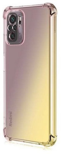 TopQ Xiaomi Redmi Note 10 silicone Shock rainbow purple-yellow 59060 - Phone Cover - Main image