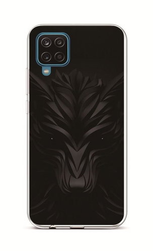 TopQ Samsung A12 silicone Black Wolf 55822 - Phone Cover - Main image