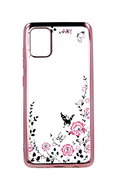 TopQ Samsung A51 silicone pink with pink flowers 47848 - Phone Cover