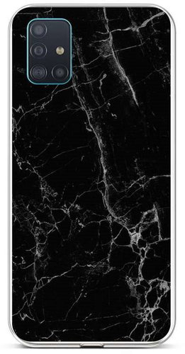 TopQ STYLE Samsung A51 silicone marble black 58583 - Phone Cover - Main image