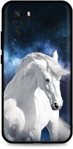 TopQ Xiaomi Redmi Note 10 silicone White Horse 59227 - Phone Cover - Main image