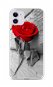 TopQ iPhone 11 silikón Červená ruža 58927 - Kryt na mobil