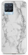TopQ STYLE Realme 8 Pro Silicone Marble White 58569 - Phone Cover