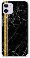 TopQ STYLE iPhone 11 silicone Marble black-gold 58553 - Phone Cover
