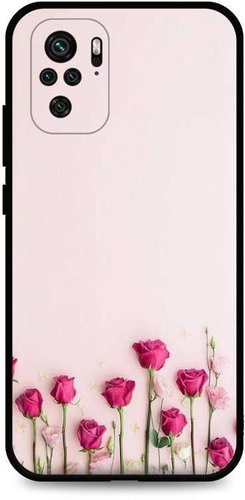 TopQ Xiaomi Redmi Note 10 silicone Roses 59223 - Phone Cover - Main image