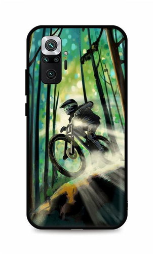 TopQ Xiaomi Redmi Note 10 Pro silicone Mountain Bike 59167 - Phone Cover - Main image