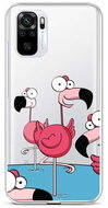 TopQ Xiaomi Redmi Note 10 silicone Cartoon Flamingos 59045 - Phone Cover