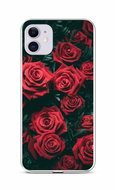 TopQ iPhone 11 silicone Red rosettes 58947 - Phone Cover