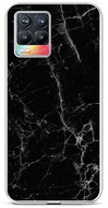 TopQ STYLE Realme 8 Silicone Marble Black 58567 - Phone Cover