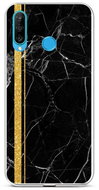 TopQ STYLE Huawei P30 Lite silicone Marble black-gold 58547 - Phone Cover