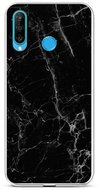TopQ STYLE Huawei P30 Lite silicone Marble black 58545 - Phone Cover