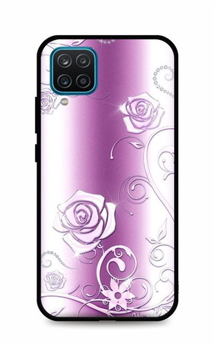 TopQ Samsung A12 silicone Abstract Roses 56736 - Phone Cover - Main image