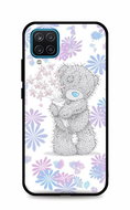 TopQ Samsung A12 silicone Floral Teddy 56733 - Phone Cover