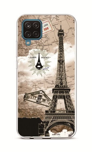 TopQ Samsung A12 silicone Paris 2 55823 - Phone Cover - Main image