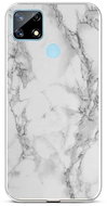 TopQ STYLE Realme 7i Silicone Marble White 58562 - Phone Cover
