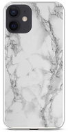 TopQ STYLE iPhone 12 Silicone Marble White 58556 - Phone Cover