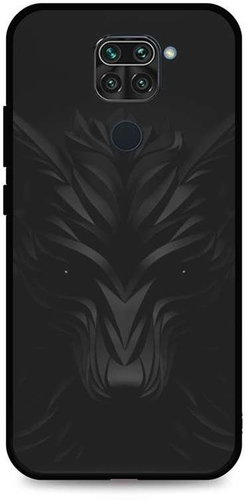 TopQ LUXURY Xiaomi Redmi Note 9 solid Black wolf 52479 - Phone Cover - Main image