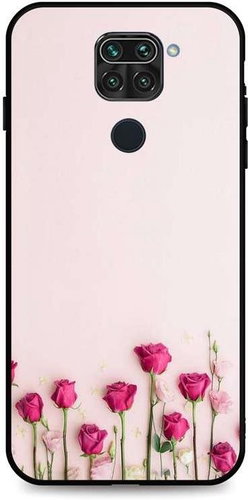 TopQ Xiaomi Redmi Note 9 silicone Roses 51151 - Phone Cover - Main image