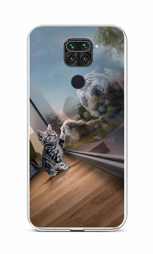TopQ Xiaomi Redmi Note 9 Silicone Tiger Reflection 59359 - Phone Cover - Main image