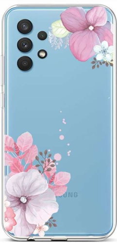 TopQ Samsung A32 silicone Violet Blossom 59397 - Phone Cover - Main image