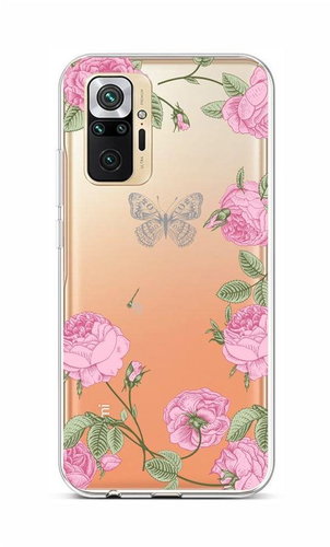 TopQ Xiaomi Redmi Note 10 Pro silicone Peonies 59534 - Phone Cover - Main image