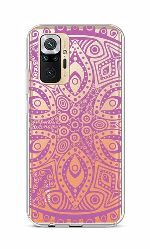 TopQ Xiaomi Redmi Note 10 Pro silicone Violet Mandala 59511 - Phone Cover - Main image