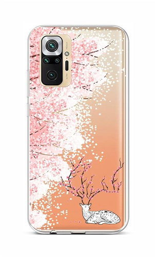 TopQ Xiaomi Redmi Note 10 Pro silicone Blooming Deer 59503 - Phone Cover - Main image