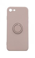 TopQ RING iPhone SE 2020 silicone beige 59476 - Phone Cover