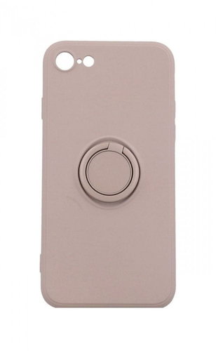 TopQ RING iPhone SE 2020 silicone beige 59476 - Phone Cover - Main image