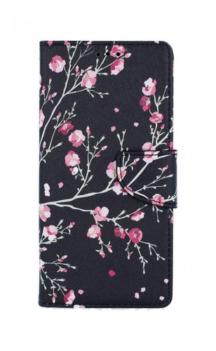 TopQ Xiaomi Redmi Note 9 booklet Night flowers 54535 - Phone Case - Main image