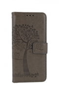 TopQ Samsung A20e booklet Grey tree owls 42813 - Phone Cover
