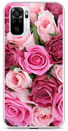 TopQ Xiaomi Redmi Note 10 silicone Pink rosettes 59633 - Phone Cover
