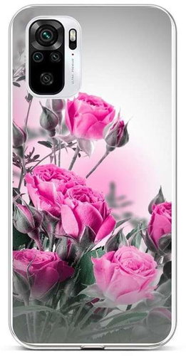 TopQ Xiaomi Redmi Note 10 silicone Blooming roses 59631 - Phone Cover - Main image