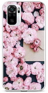 TopQ Xiaomi Redmi Note 10 silicone Pink flowers 59630 - Phone Cover