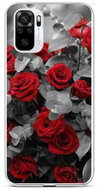 TopQ Xiaomi Redmi Note 10 silicone Red rose mix 59626 - Phone Cover