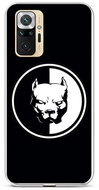 TopQ Xiaomi Redmi Note 10 Pro silicone Black and white pitbull 59653 - Phone Cover