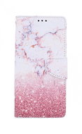 TopQ Xiaomi Redmi Note 9 Pro booklet Pink marble 54585 - Phone Case