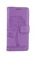 TopQ Samsung A41 booklet Light purple tree owls 50243 - Phone Cover