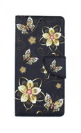 TopQ Xiaomi Redmi Note 9 booklet Golden flowers 54523 - Phone Case